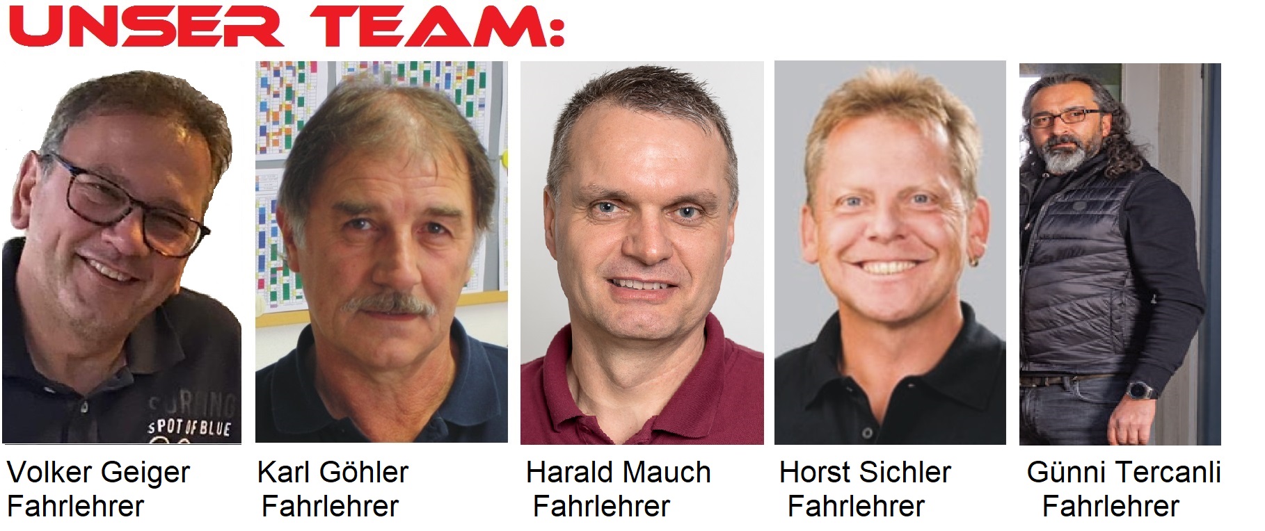Bild Fahrlehrer Unser Team ohne Logo